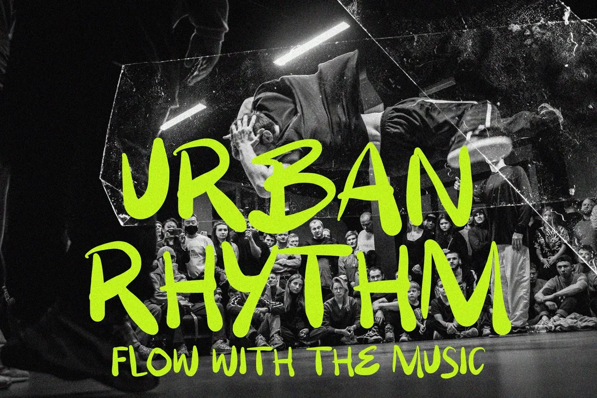 BIGES — Urban Raw Brush Font