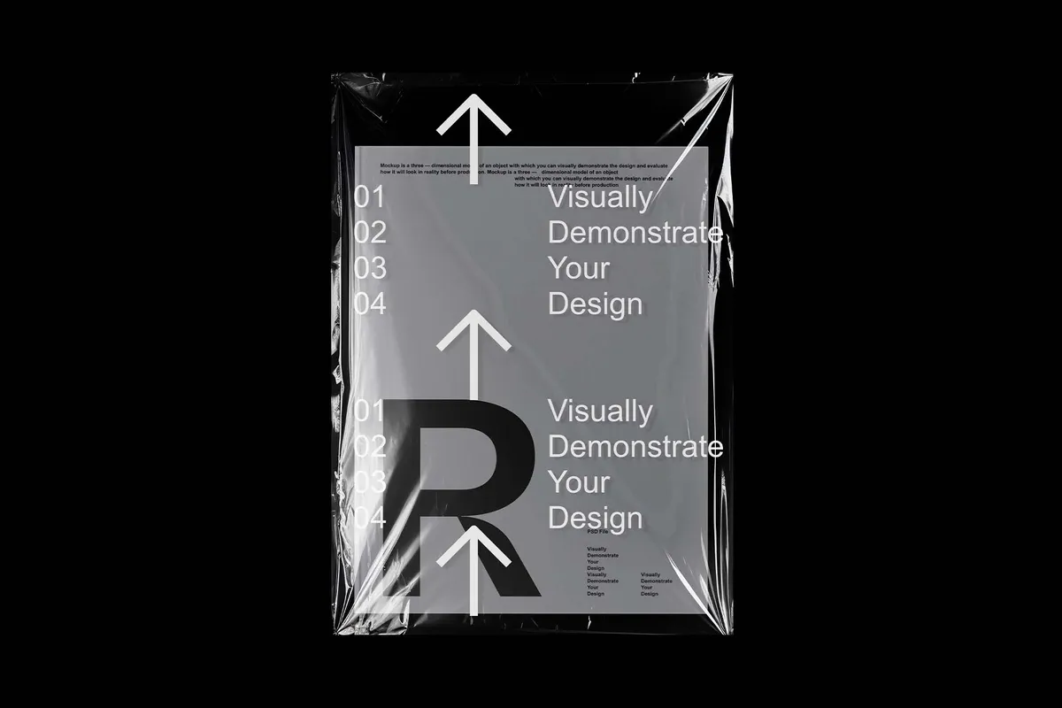 Wrapped Hardcover Book Mockup