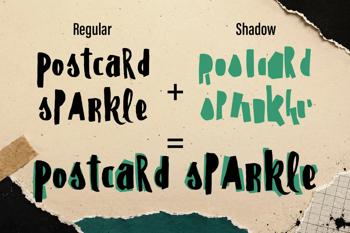 ST Papercut - Playful Handmade Font