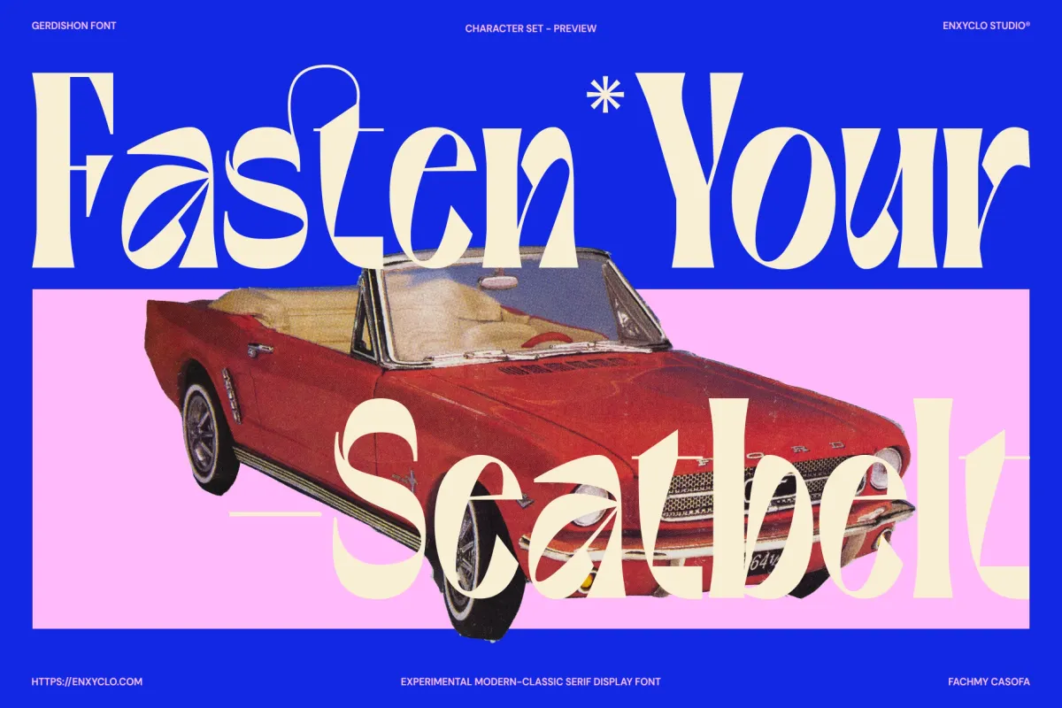 Gerdishon - Experimental Modern Serif Display Font