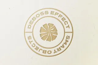 Gold Pressed Logo Mockup