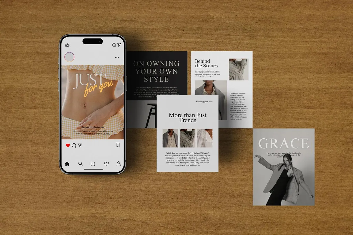 Social Posts & Phone Feed Mockup