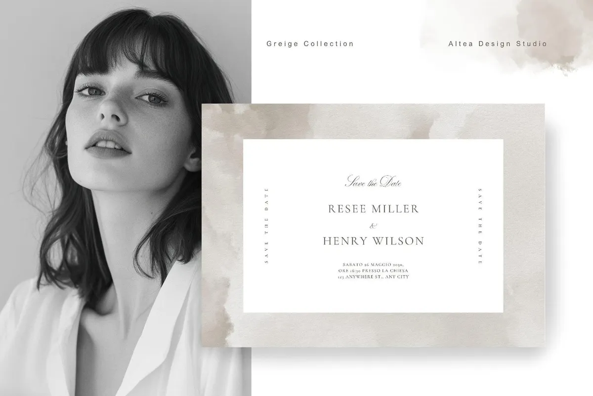 Greige Watercolor Texture Backgrounds