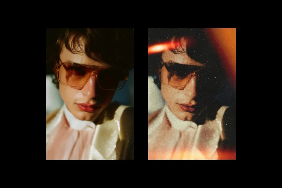 Cinematic Light Leak Photo Effect