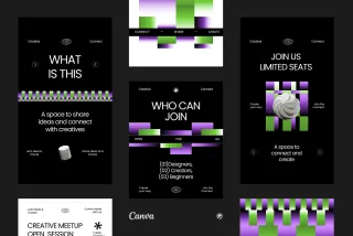 Event Promotion Instagram Pack - CANVA Template
