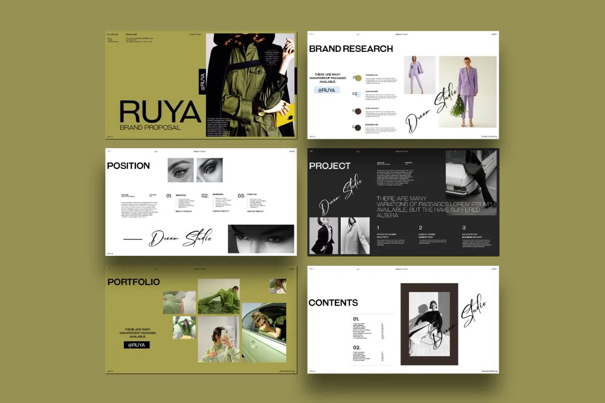 RUYA / Brand Proposal Presentation Template