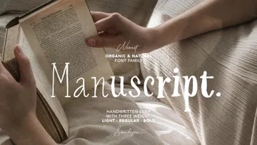 Manuscript — Hand-Lettered Serif