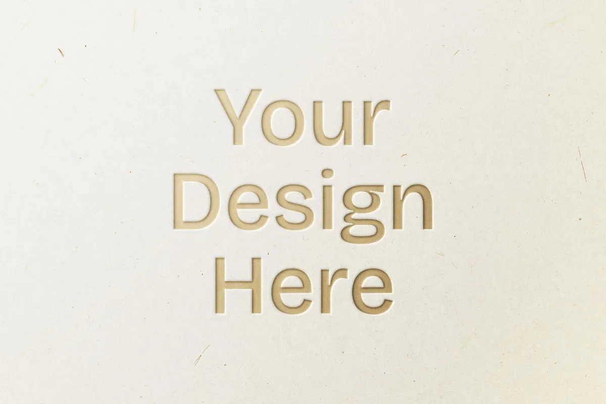 Gold Pressed Logo Mockup