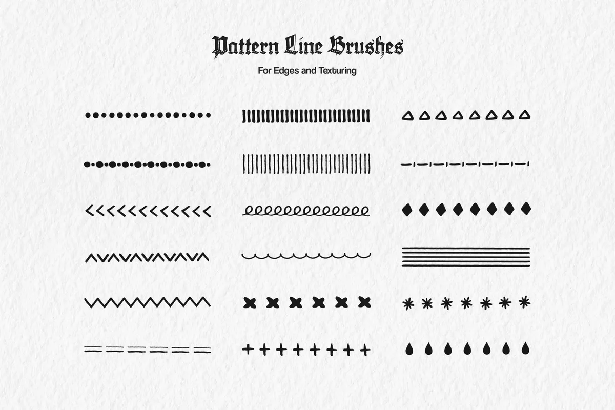 Essential Liner Photoshop Brushes
