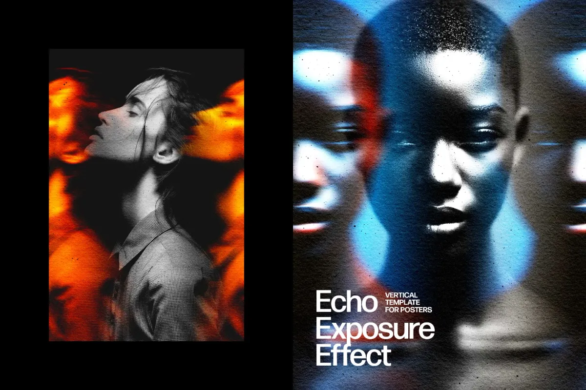 Echo Exposure Poster Photo Effect