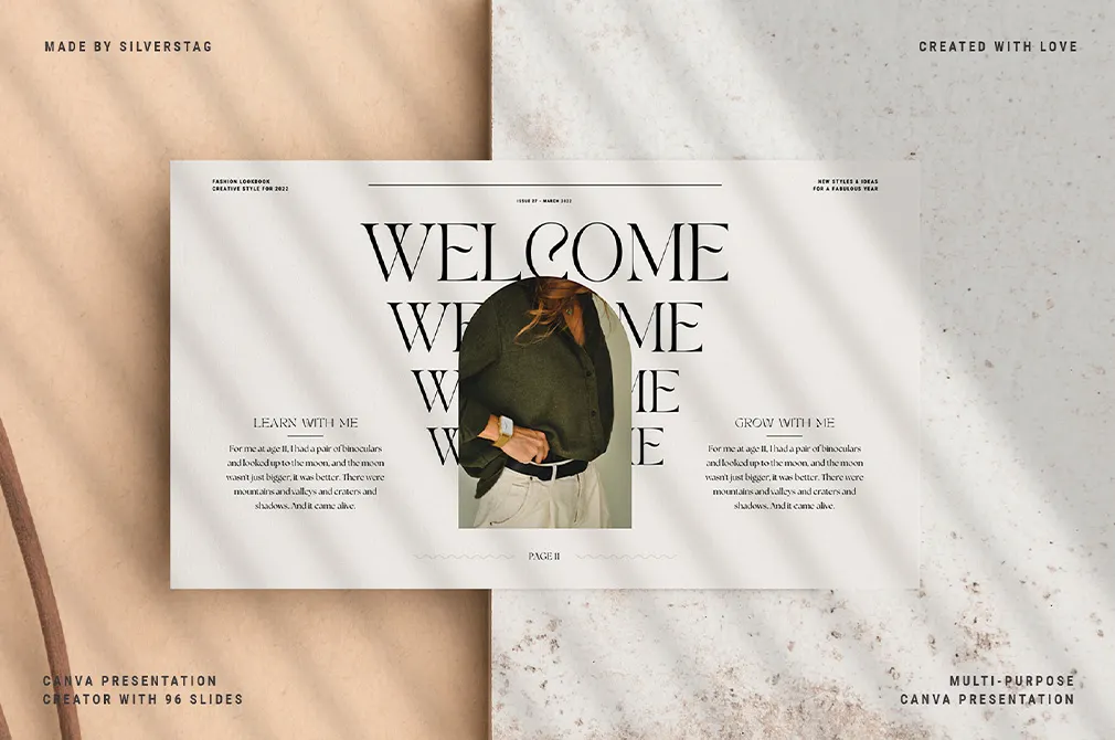 Blanche Canva Presentation Creator
