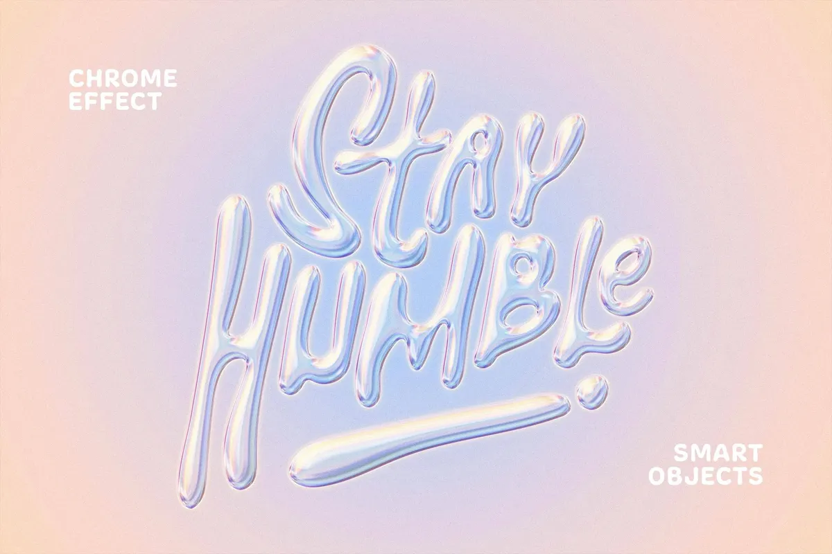 Pastel Holo Text & Logo Effect