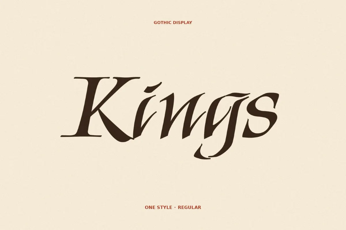 Kings - Ornamental Gothic Font
