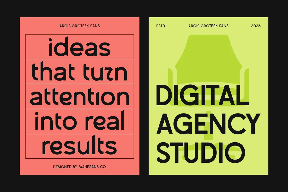 Argis Grotesk - Playful Geometric Sans
