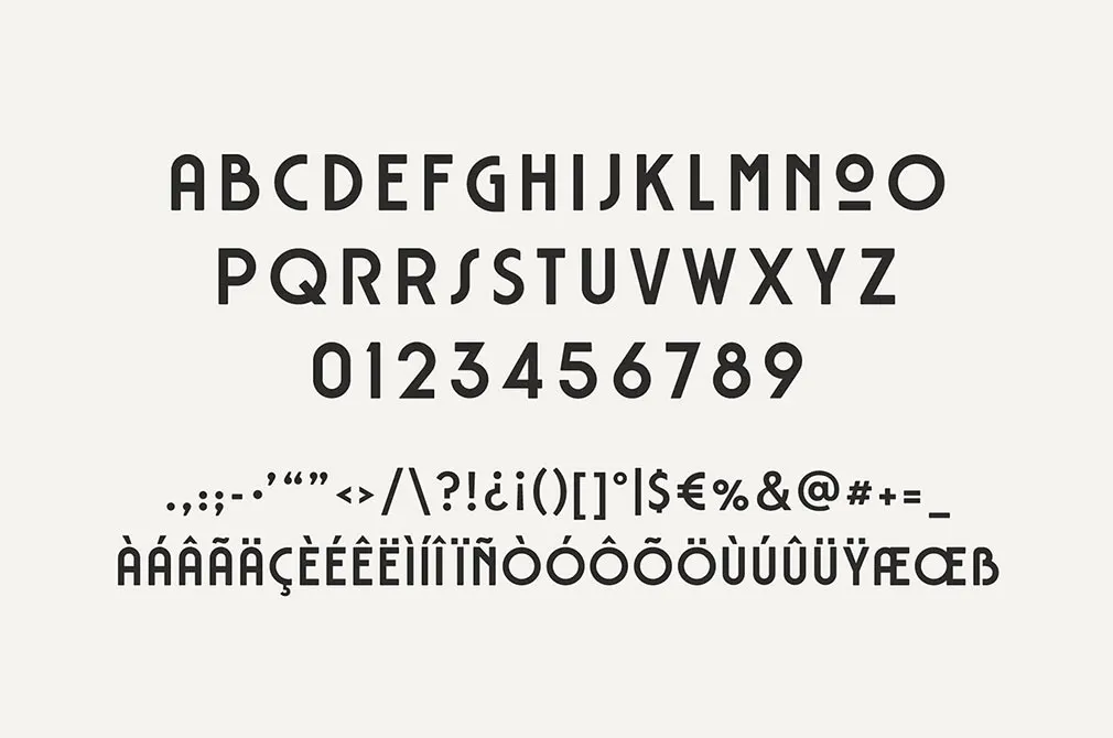 Rousseau Art Deco Font
