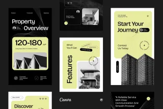 Real Estate Instagram Pack - CANVA Template
