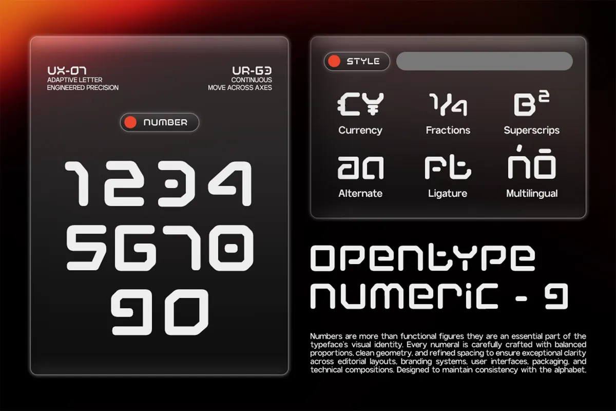 GC Adge - Futuristic Variable Tech Sans Font