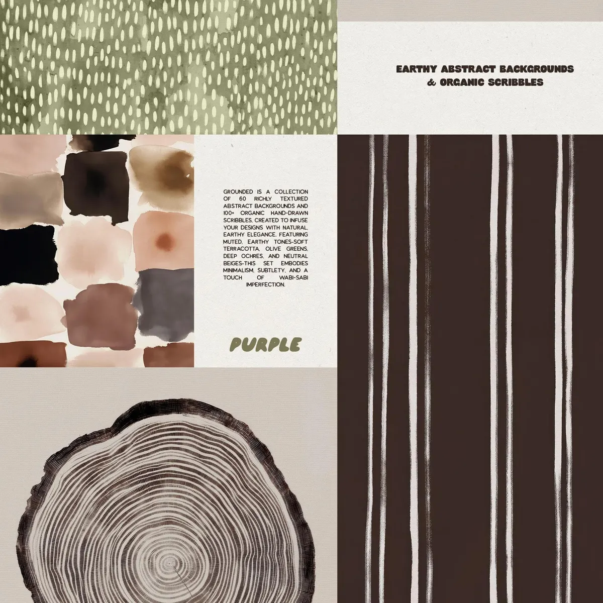 Grounded: Scribbles & Texture Backgrounds