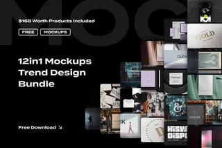 Free Mockups Trend Bundle 2025