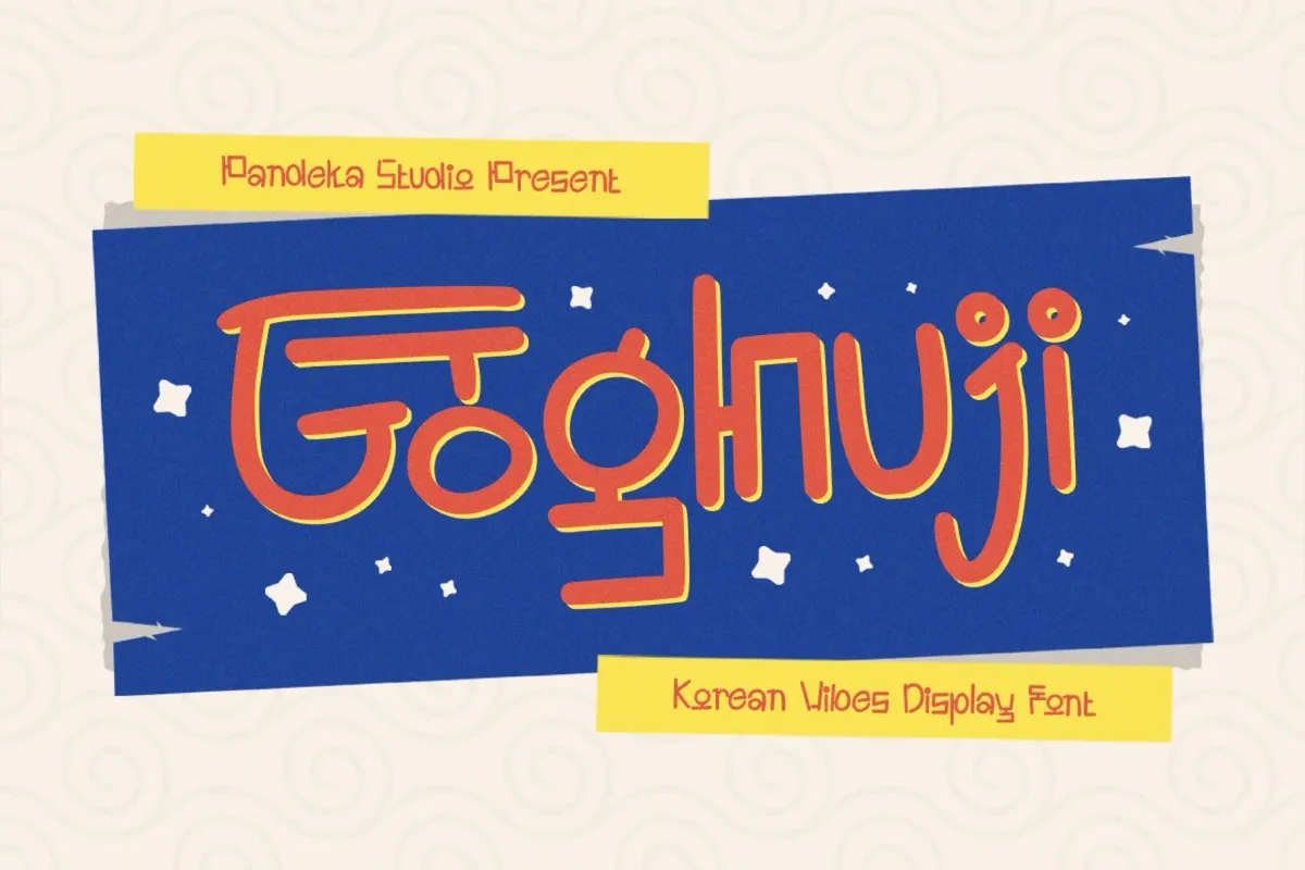 Goghuji - Korean-Style Hand Drawn Display Font