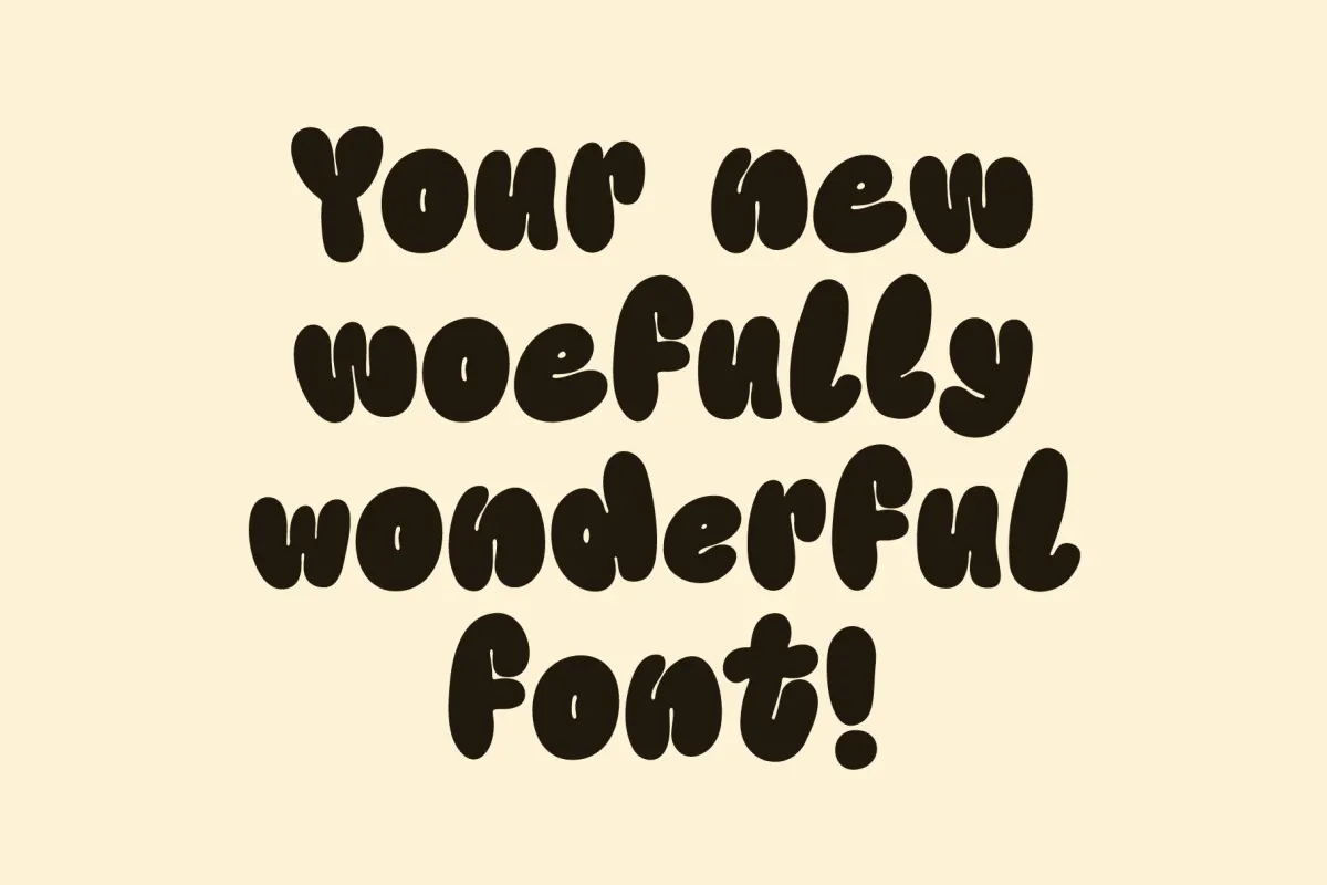 Kooky Cloud! Bold Bubble Font