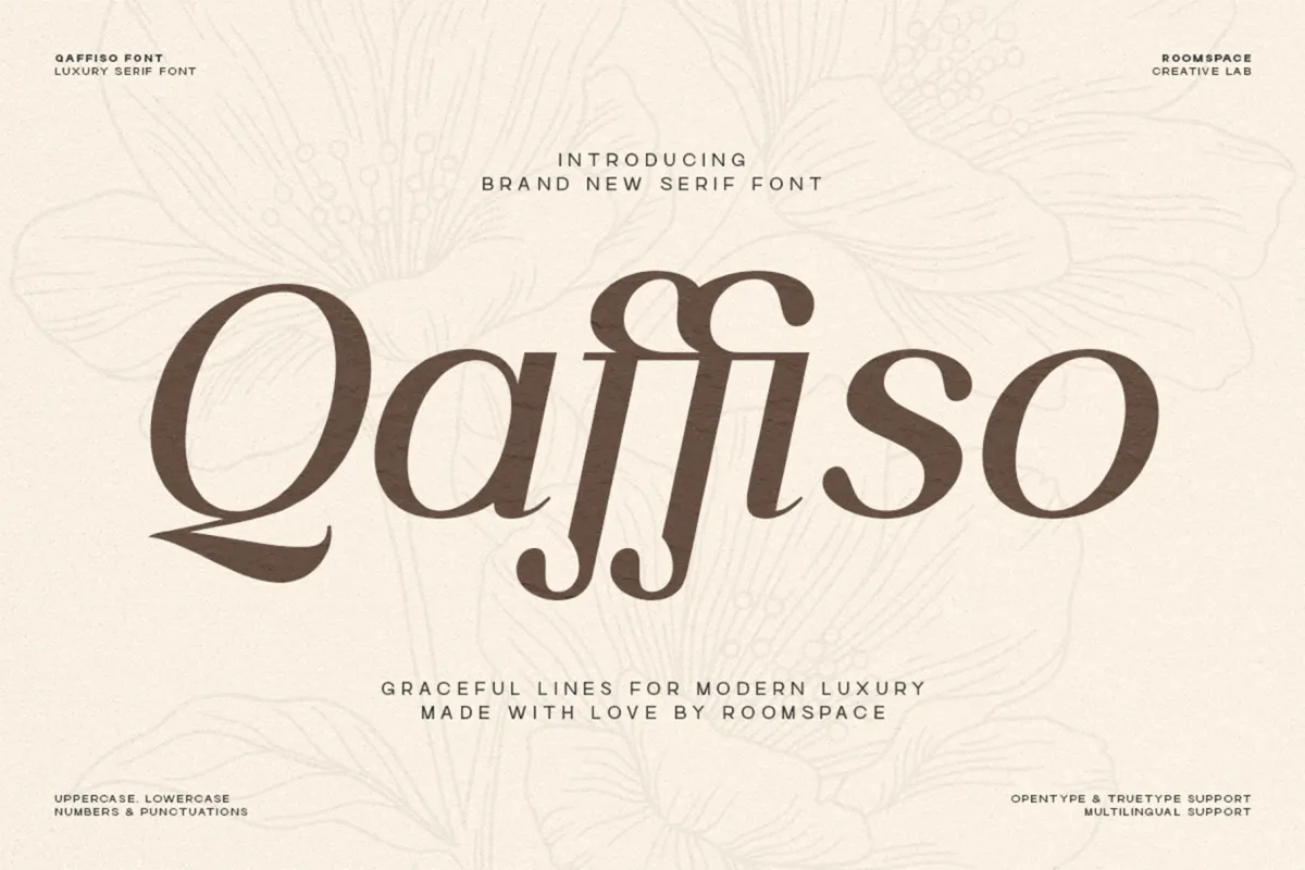 Qaffiso — Luxury Modern Serif Font