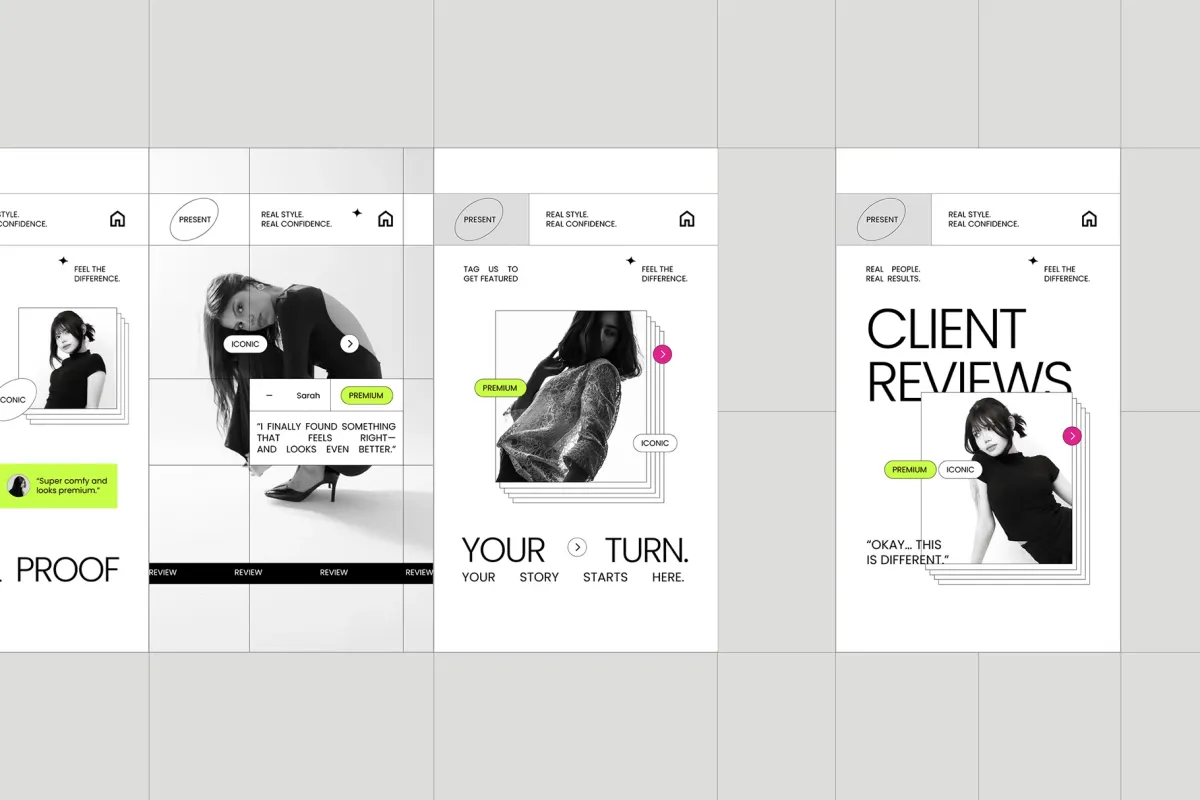 Fashion Client Testimonials Instagram for Affinity
