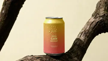 Aluminum Beverage Can Mockup