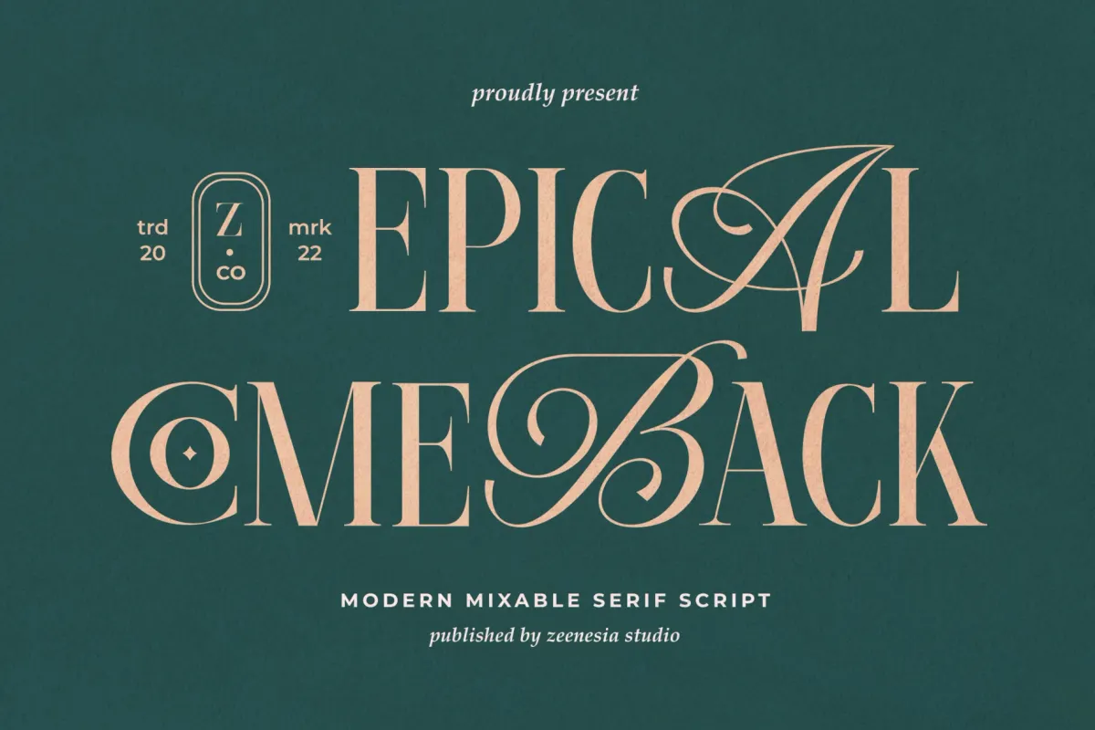 Epical Comeback - Elegant Calligraphy Serif Font