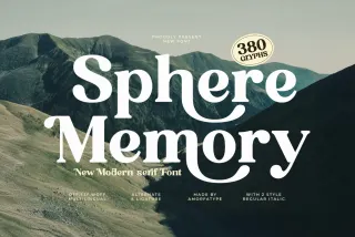 Sphere Memory - Bold Modern Serif Font