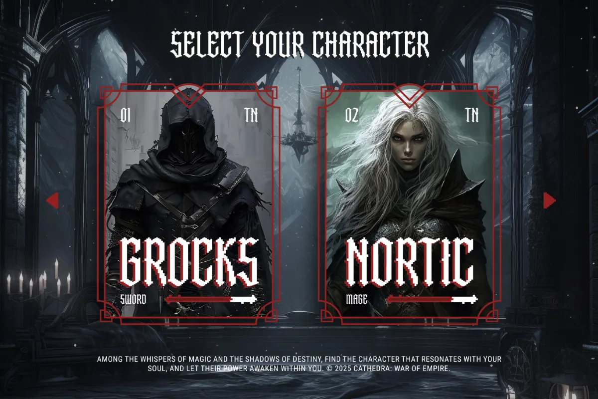 Gameback - Retro Gothic Pixel Typeface