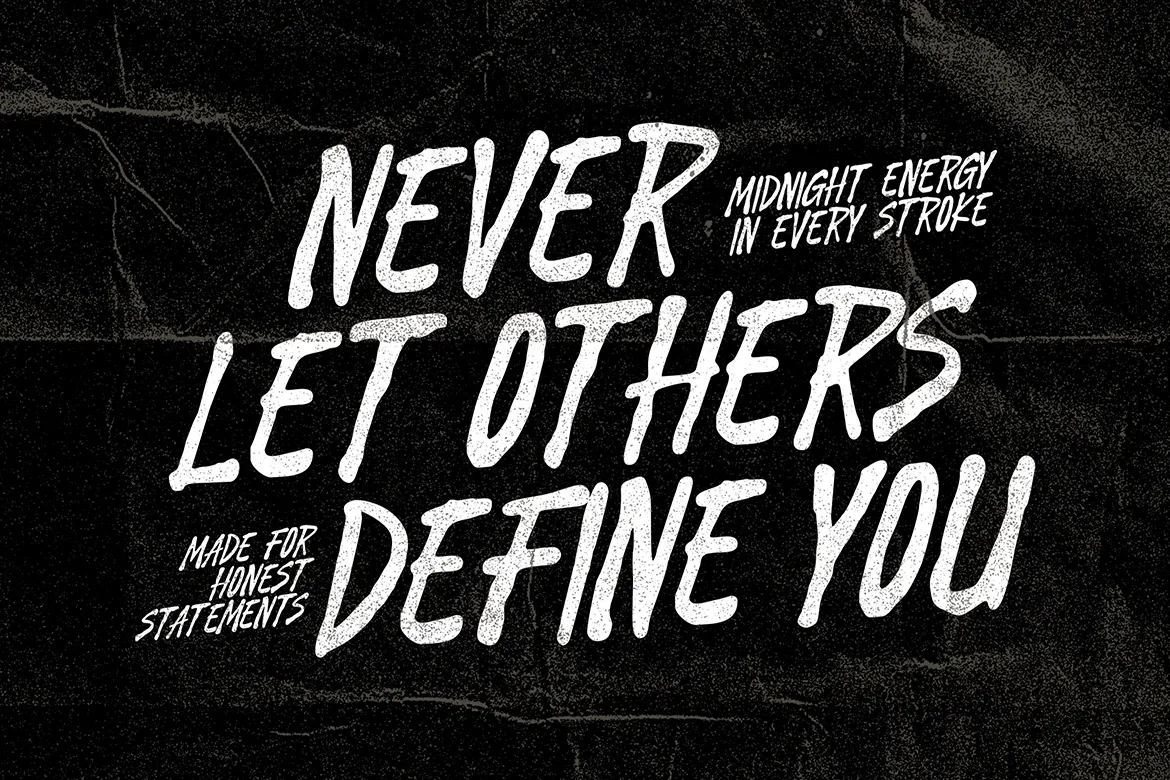 Latenight Waves - Grunge Brush Font