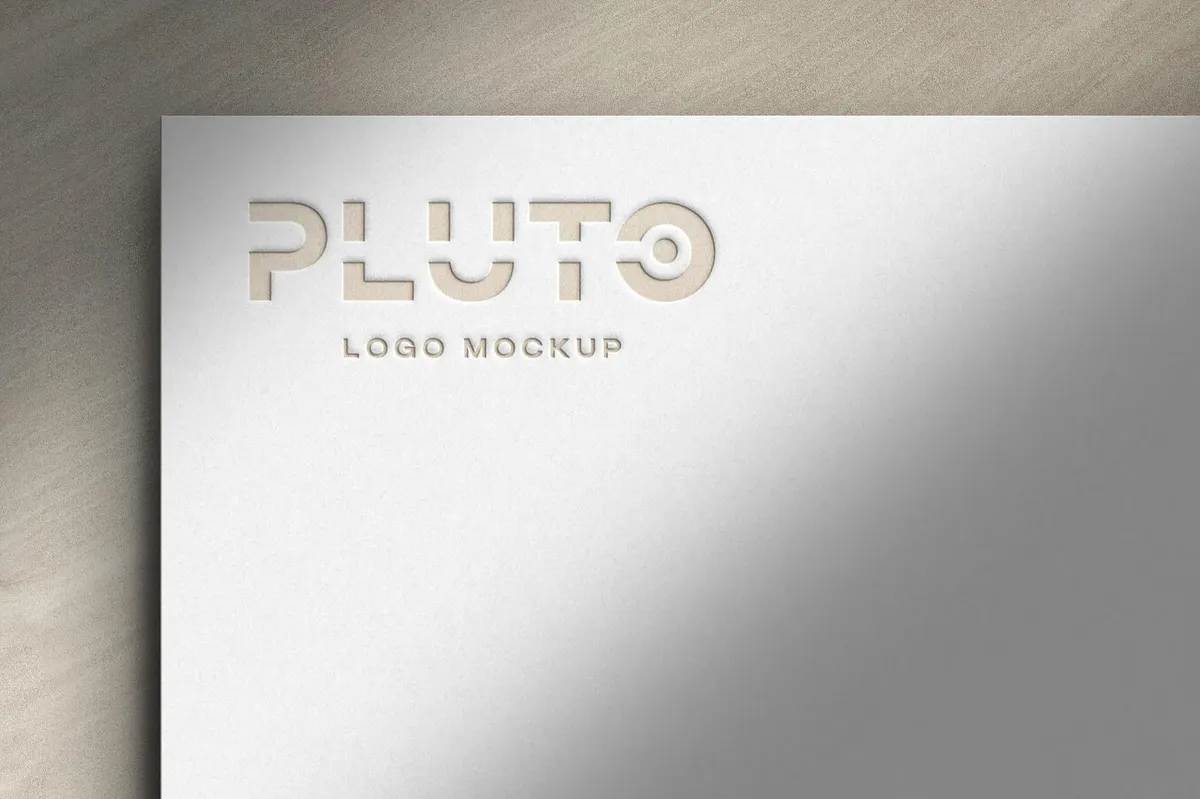 Embossed Paper Logo Mockups