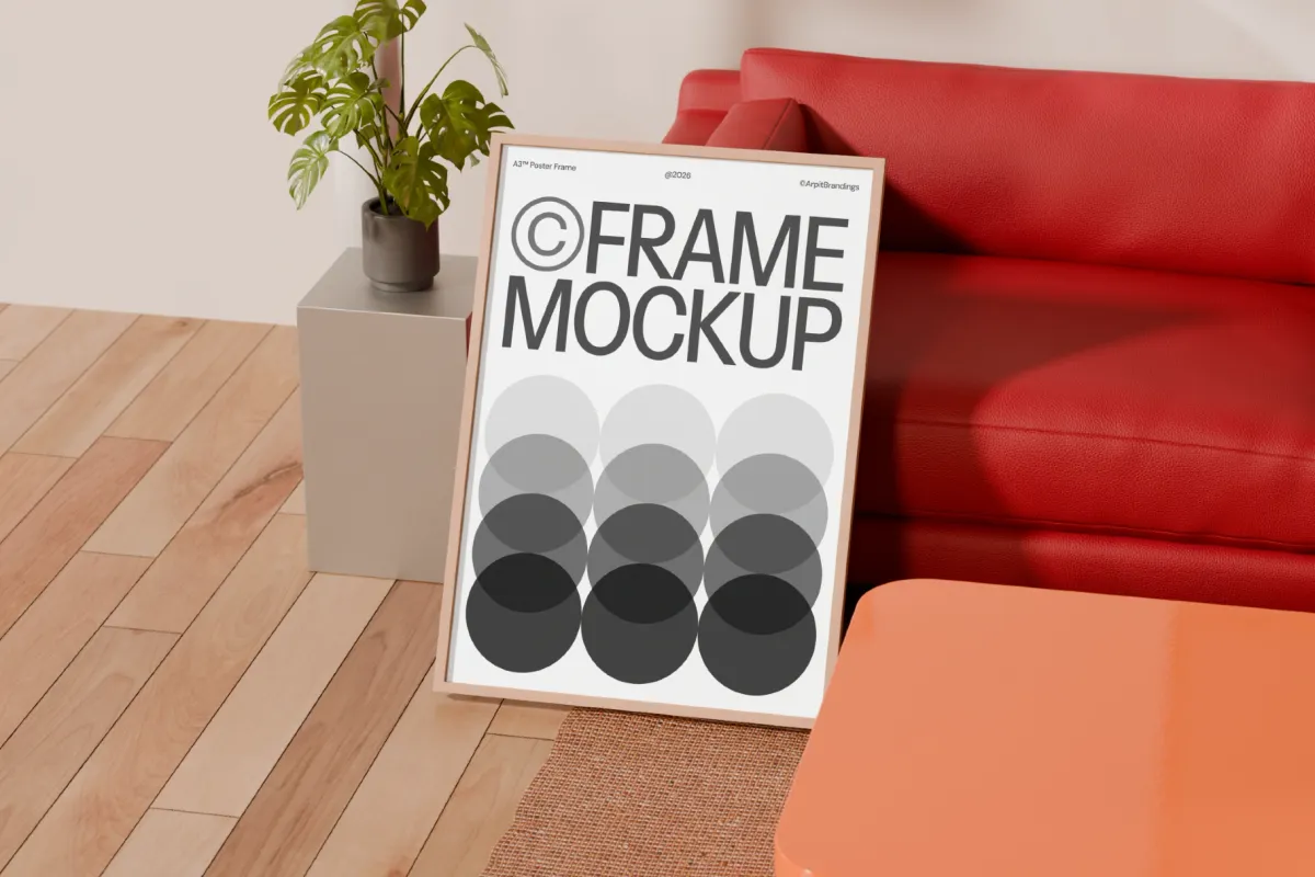 A3 Poster Frame Mockup