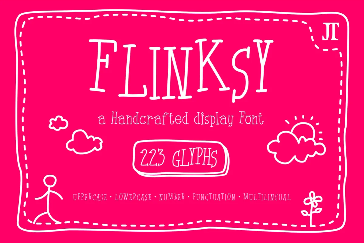 Flinksy - Playful Handdrawn Font