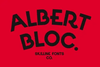 Albert Bloc - Bold All Caps Display Font