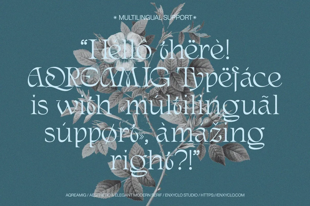AQREAMIG — Modern Luxury Serif Font