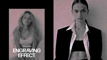 Engraving Poster Photo Effect
