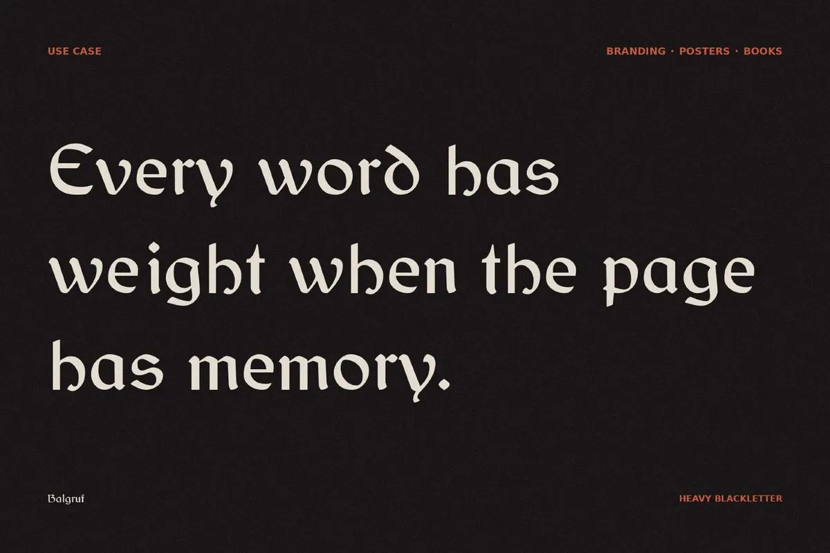 Balgruf - Fantasy Book Font