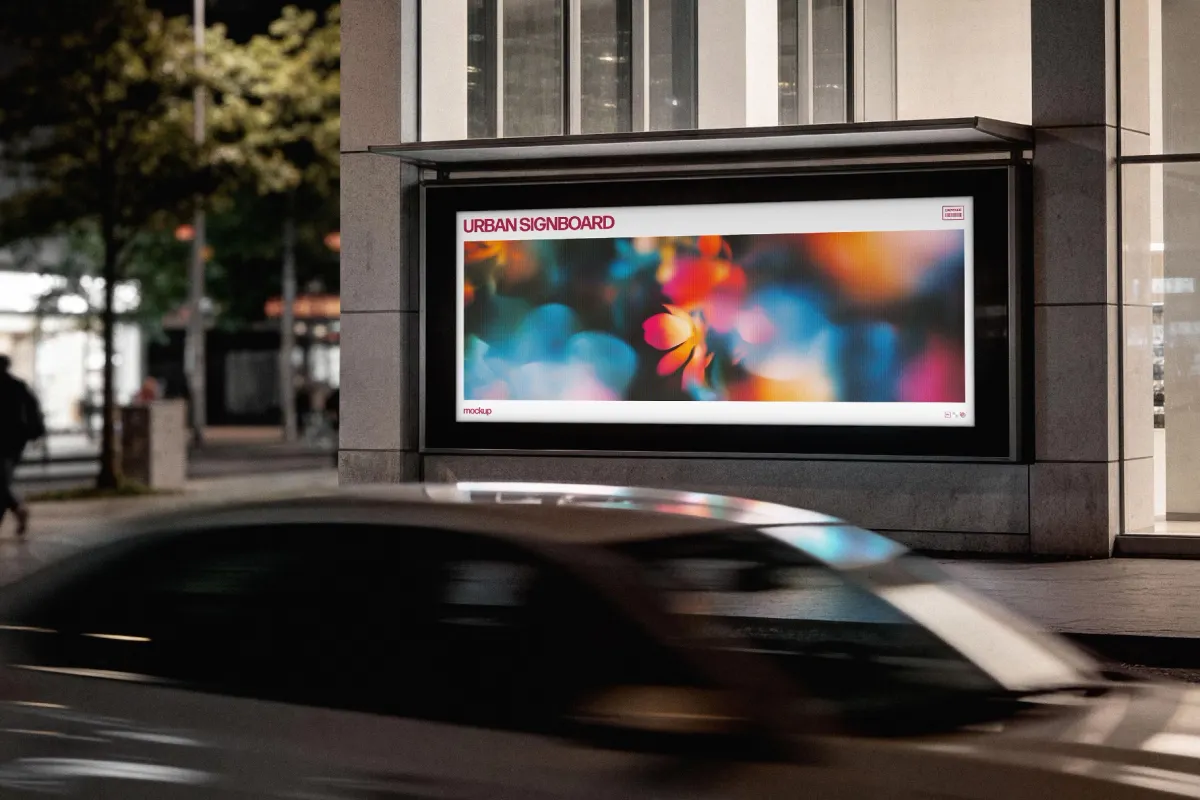 Urban Signboard Mockup