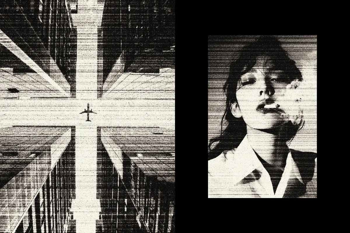 Grunge Copier Photo Effect