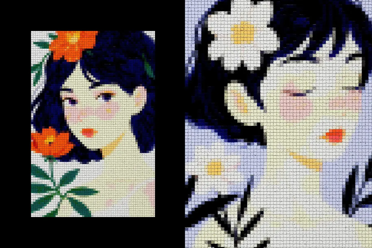 Color Mosaic Effect
