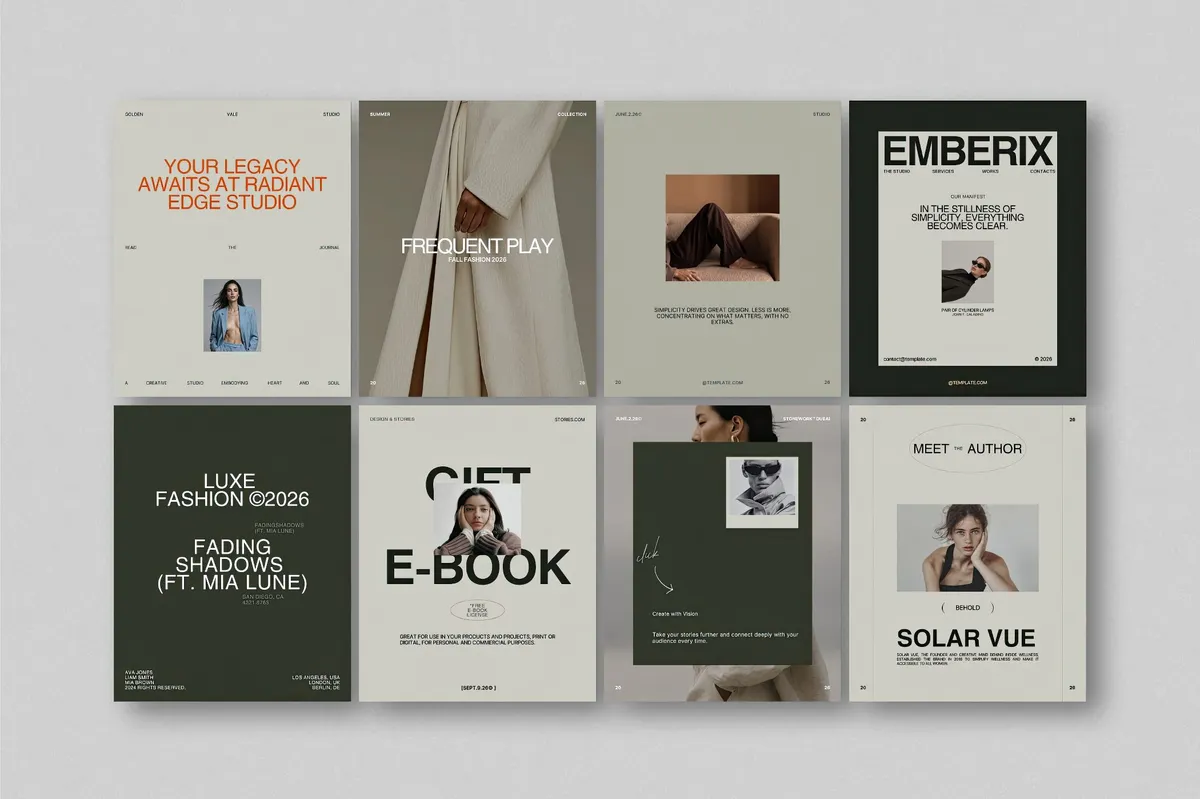ZAVI Instagram Post & Story Templates for Canva Vol.1