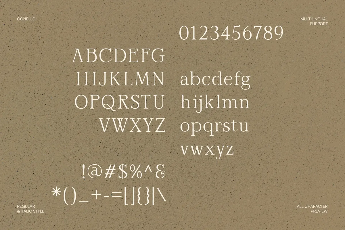 Oonelle - Elegant Serif Font