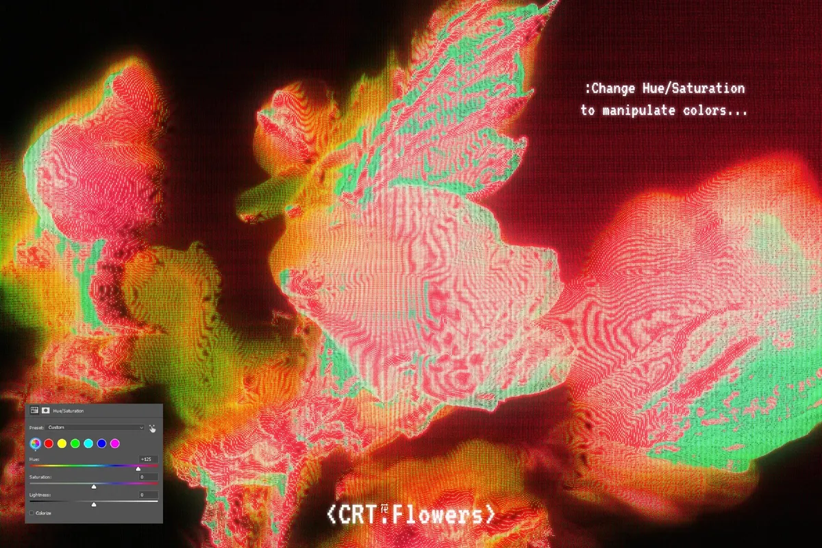 CRT Flowers Overlays