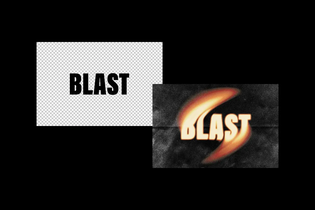 Paper Storm Melting Text Effect