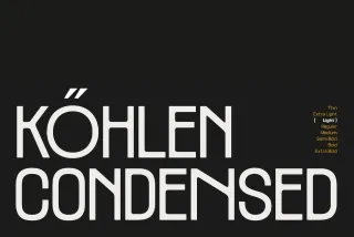 GC Kohlen - Tall Condensed Display Font