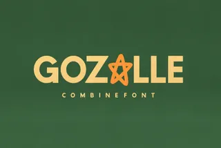 Gozalle - Bold Display Combine Font