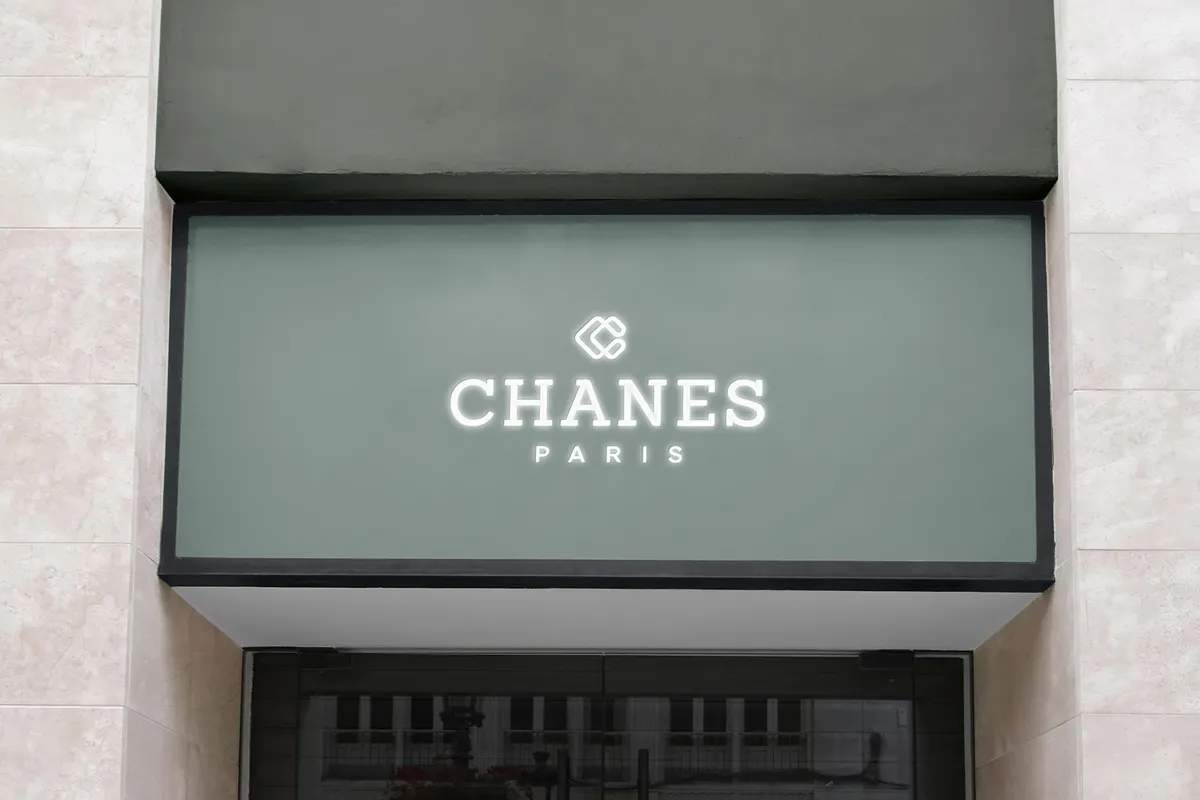 Modern Facade Sign Mockup