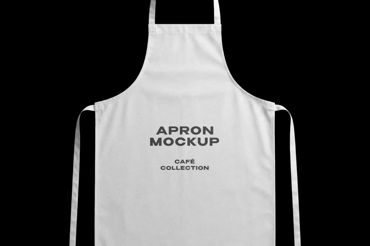 Flat-Lay Apron Mockup